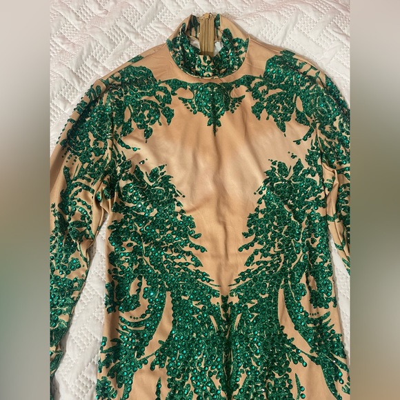 COPY - Bedazzled statement green poison ivy costume Bodycon - Picture 9 of 10